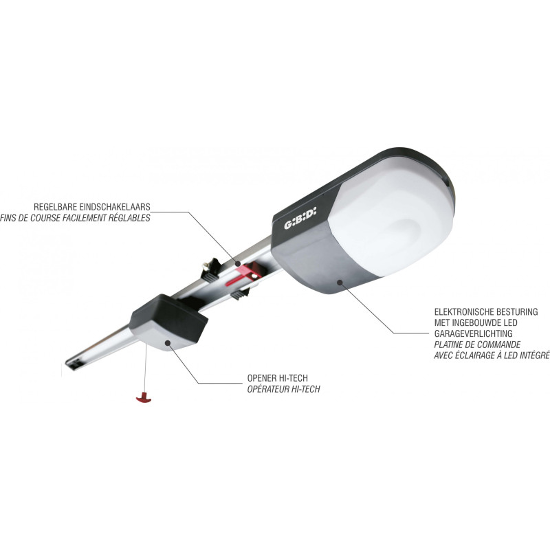 KIT TAIMEN T6 GiBiDi pour porte de garage sectionelle ou débordante jusqu’à 8 m². KIT TAIMEN T6 GiBiDi pour porte de garage sectionelle ou débordante jusqu’à 8 m².